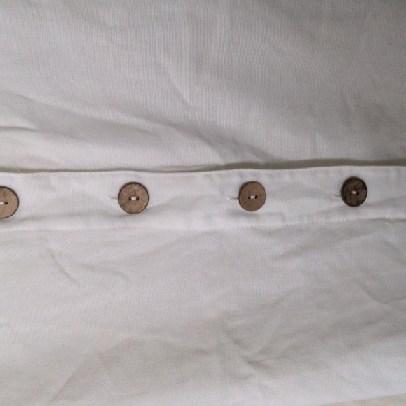 Sleeveless button boho white dress - Picture 2 of 3